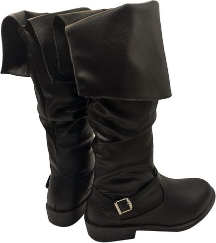 Halloween Medieval Male and Female Renaissance Pull On Mid Calf Gothic Boots Flat Jazz Boots Renaissance Pirate Boot in Saudi Arabia