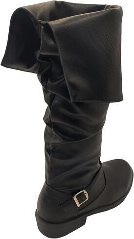 Halloween Medieval Male and Female Renaissance Pull On Mid Calf Gothic Boots Flat Jazz Boots Renaissance Pirate Boot in Saudi Arabia