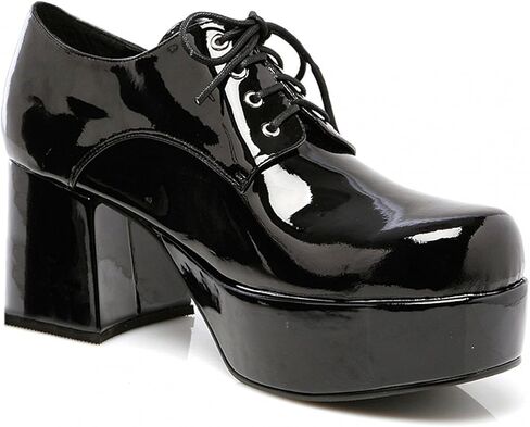 Ellie Shoes Mens Pimp Adult Costume Shoes Black - Small in Saudi Arabia