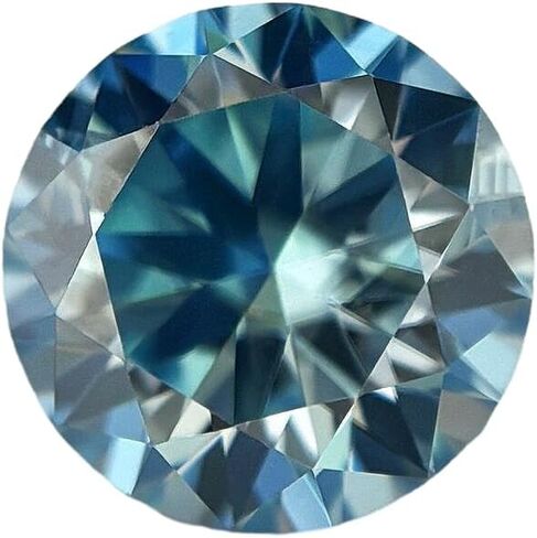 مستدير اللون مويسانيتي حجر مختبر نمت مقلد الأحجار الكريمة الأخضر الأزرق 0.3-4ct فضفاض قطع المويسانتي الأحجار الكريمة in Kuwait