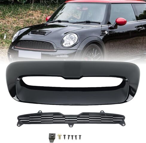 لوحة تنفيس الهواء ذات غطاء أسود لامع متوافقة مع Mini Cooper S R55 R56 R57 R58 2007-2014 لاستبدال 51132756095 51132757694 51232752275 in Kuwait