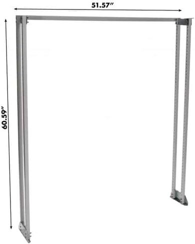 Van Storage System Shelf Support | 60.6" H x 52" W | Dual Post Heavy Duty Start Frame Low Roof Vans in Saudi Arabia