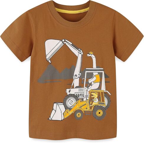 Boys' T-Shirt (2-7Y), Short-Sleeve Crew Neck Top, Everyday Wear, Multiple in Saudi Arabia