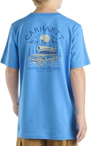 Carhartt Kid's CA6737 Short-Sleeve Wilderness Pocket T-Shirt - Boys in Saudi Arabia
