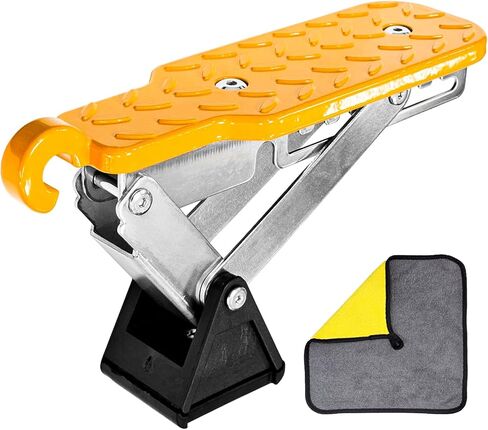 Universal Car Door Step, Foldable Roof Rack Car Door Latch Hook Step, Multi-Adjustable Both Feet Stand Pedal for Most Car SUV Truck, Max Load 400 lbs in Saudi Arabia