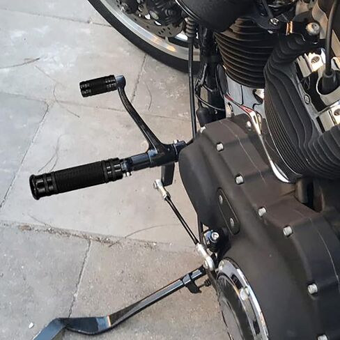 مجموعة أدوات التحكم الأمامية للدراجة النارية HDBUBALUS مجموعة روابط العتلات تناسب Harley Sportster XL 883 1200 2004-2013 Black Style A in Kuwait