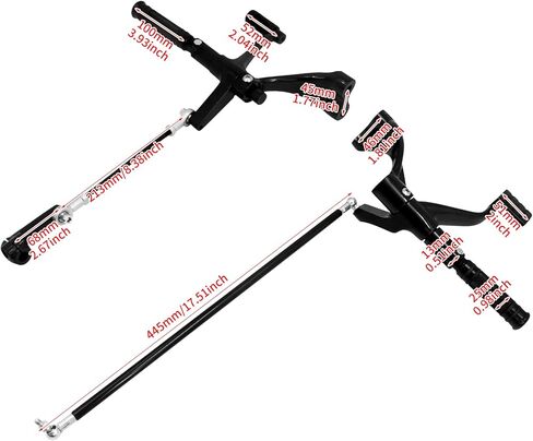مجموعة أدوات التحكم الأمامية للدراجة النارية HDBUBALUS مجموعة روابط العتلات تناسب Harley Sportster XL 883 1200 2004-2013 Black Style A in Kuwait