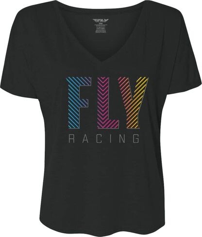 تي شيرت Fly Racing للسيدات Like4Like (أسود، 2X-Large) in Saudi Arabia