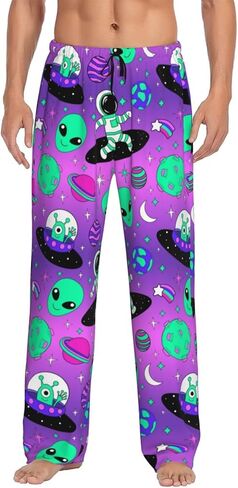 Funny Men's Soft Breathable Pajama Bottoms,Lightweight Lounge Sleep Pants for Men Sleepwear with Pocket in Saudi Arabia