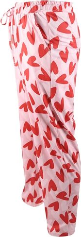 سروال بيجامة للجنسين لعيد الحب للرجال والنساء على شكل V-Day PJs (XLarge، قلوب راقصة) in Saudi Arabia