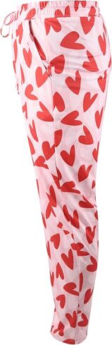 سروال بيجامة للجنسين لعيد الحب للرجال والنساء على شكل V-Day PJs (XLarge، قلوب راقصة) in Saudi Arabia