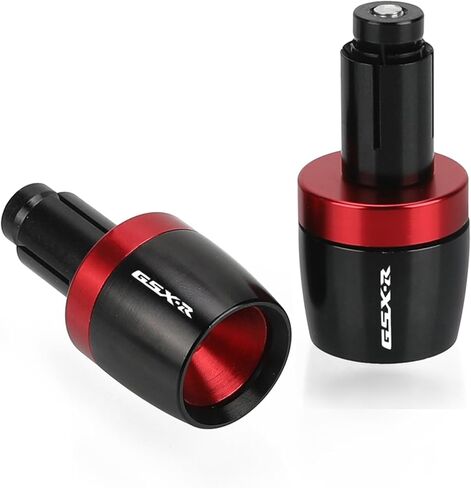 GSX-R 600 750 1000 Handlebar Ends 22mm 7/8" Motorcycle Grip End Plugs for Suzuki GSX R 750 600 GSX R 1300 Hayabusa - Red in Saudi Arabia