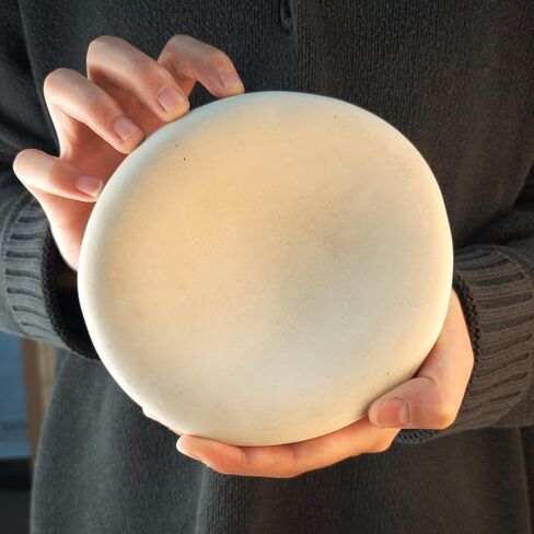 وعاء سحابي مقاس 6.3 بوصة، وعاء خرساني مزخرف لديكور المنزل، صينية مفاتيح لطاولة المدخل، صينية مجوهرات خرسانية، أوعية عضوية خرسانية غير متماثلة (بيج) in Kuwait