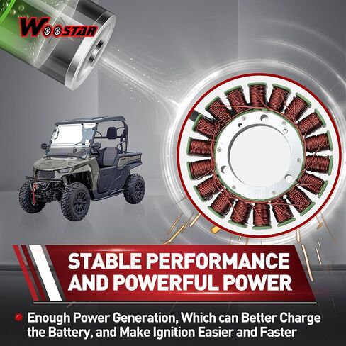 WOOSTAR 18 لفائف 5 سلك مغناطيسي الجزء الثابت لاستبدال 2018-2024 Hisun 550 750 UTV OEM 31120-007G-0200 in Kuwait