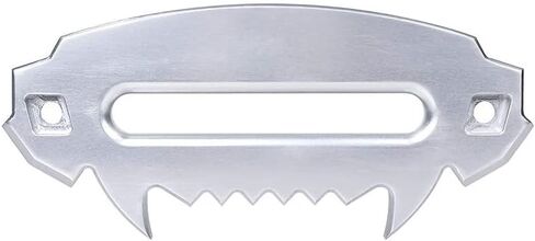 Silver Trailer Hitch, Aluminum Hawse Fairlead for Synthetic Winch Rope Auto Parts, Off-Road Vehicle Winch Aluminum Guide Port Devil 254mm in Saudi Arabia