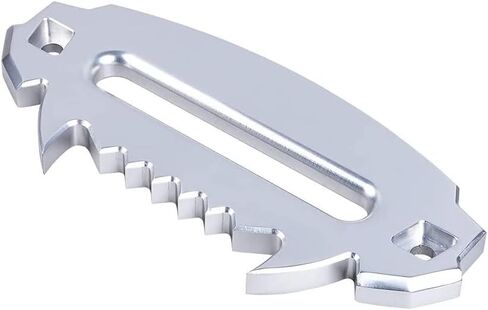 Silver Trailer Hitch, Aluminum Hawse Fairlead for Synthetic Winch Rope Auto Parts, Off-Road Vehicle Winch Aluminum Guide Port Devil 254mm in Saudi Arabia