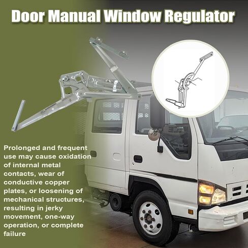 Priprilod Door Manual Window Regulator Front Right Passenger Side Fit For ISUZU NPR NQR NPR-HD 1995-2007#8-97852115-0 8978521150 in Saudi Arabia