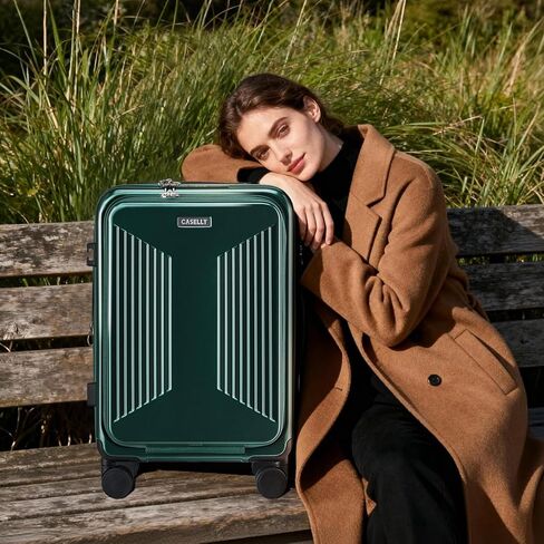 Carry on Luggage Top opening Suitcases, Expandable with Cup Holder and USB Charging Port,Lightweight with Front Pocket Rolling Suitcases with Spinner Wheels in Saudi Arabia