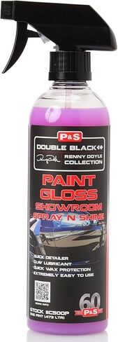 Paint Gloss Showroom Spray N Shine - بخاخ سريع التفاصيل لطلاء السيارات، رذاذ مائي لإزالة بصمات الأصابع واللطخات، يعزز اللمعان بدون تفاصيل كاملة in Kuwait