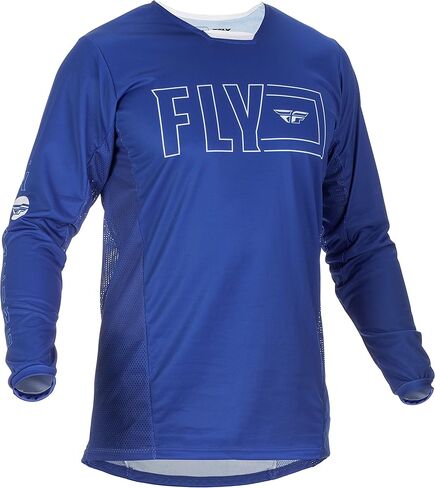 Fly Racing 2022 Adult Kinetic Fuel Jersey (Blue/White, Small) in Saudi Arabia