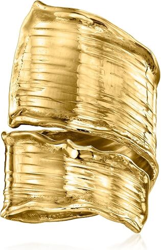 Ross-Simons Italian 18kt Gold Over Sterling Lined Bypass Ring in Saudi Arabia