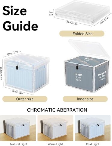 Oterri Plastic File Box with Lid for Letter Size Hanging File Folders, Hanging File Folder Box for Home, Office, School, File Cabinet, Assembly File Organizer, Stackable Storage Bins,Clear in Kuwait