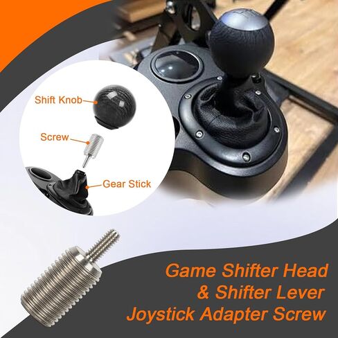 محول ناقل الحركة PSLER M12x1.25 - براغي محول عصا التحكم لرأس ناقل الحركة ورافعة ناقل الحركة، يناسب عجلة السباق G29 G923، محول خيط محول عالمي in Kuwait