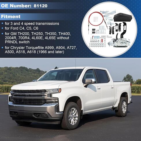 81120 Automatic Ratchet Shifter for 3 & 4 Speed Transmission, for Ford C4 C5 C6, for GM 4L60E 4L65E TH200 250 350 400 2004R 700R4, for Chrysler Torqueflite A727 A518 A618 A500 A904 in Kuwait