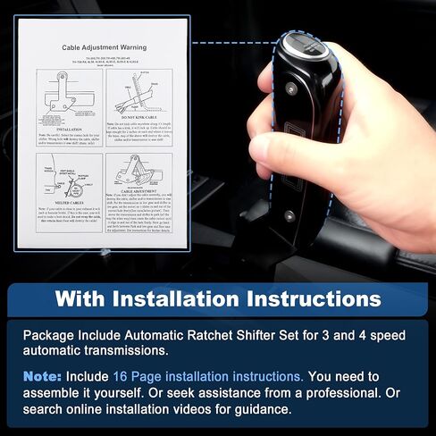 81120 Automatic Ratchet Shifter for 3 & 4 Speed Transmission, for Ford C4 C5 C6, for GM 4L60E 4L65E TH200 250 350 400 2004R 700R4, for Chrysler Torqueflite A727 A518 A618 A500 A904 in Kuwait