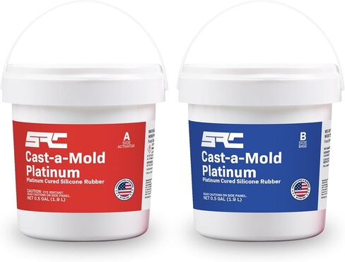 Specialty Resin & Chemical Cast-A-Mold Platinum (64-Ounce Kit) | Silicone Mold Making Kit | Food Grade Platinum-Cured Silicone Rubber | 2-Part DIY Set for Casting Epoxy and Polyurethane Resin in Kuwait