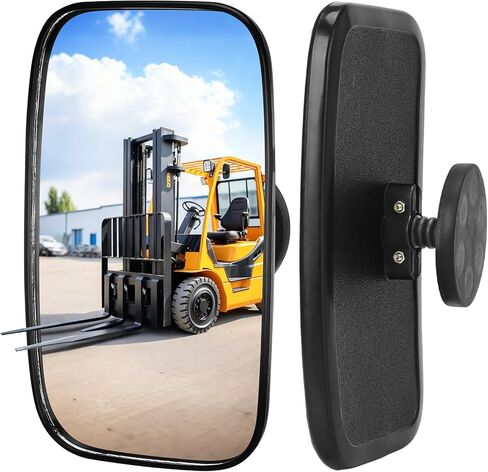 2.6 Inch Strong Magnetic Forklift Mirrors, 360° Adjustable Universal Convex Side Mirror for Forklifts and Tractors Accessories, 2 Pack in Saudi Arabia