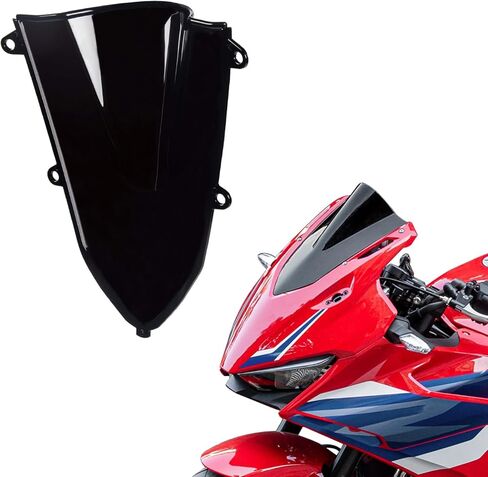 منحرف الزجاج الأمامي للدراجات النارية مناسب لـ CBR500R CBR400R 2019 2020 2021 2022 2023 2024 حاجز الرياح شاشة حاجب Flyscreen أسود in Saudi Arabia