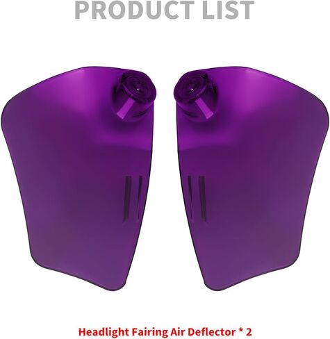 HDBUBALUS Motorcycle PC ST Headlight Fairing Air Deflector Side Wing Windshield Kit Fit for Harley Softail Low Rider ST 2022-up Purple in Saudi Arabia