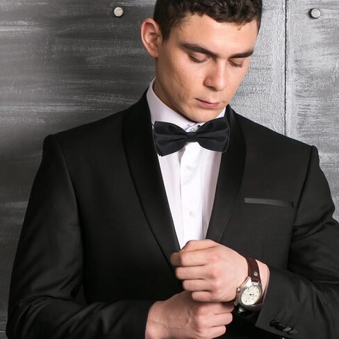 40 Pcs Men's Bow Ties Pre Tied Tuxedo Formal Adjustable Clip On Bow Satin Bowtie for Men Costume Wedding Party in Saudi Arabia