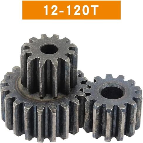 1.5M-12T/13T/14T/15T/16T/17T/18T/19T/20T/21T/22T SC45# ترس أسطواني من الصلب الكربوني ﻿1 قطعة (1.5M20T - التجويف 8 مم) in Kuwait