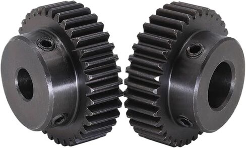 Gear 1M-36T/37T/38T/39Teeth SC45#Carbon Steel Material Spur Bore Size 6/8/10/12mm 1Pcs(10 mm,36 Teeth) in Saudi Arabia