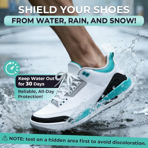Shoe Cleaning Kit, Sneaker Cleaner Kit with 6.76 oz Shoe Cleaner Foam & 5 oz Shoe Protector Spray, Includes 2 Premium Brushes & Microfiber Towel for White Shoes, Leather, Mesh, Knit, Canvas, Boots in Saudi Arabia