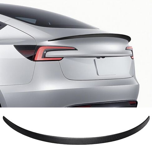 Spoiler for Tesla Model 3 Performance Spoiler Wing Rear Trunk Lip Tail Lid for Tesla 2016-2023 ABS Model 3 Accessories (Glossy Carbon Fiber) in Saudi Arabia