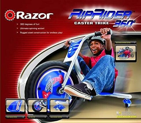 Razor RipRider 360 Caster Trike for Kids Ages 5+ - Lightweight, Rubber Handlebars, Steel Frame, for Riders up to 160 lbs in Kuwait