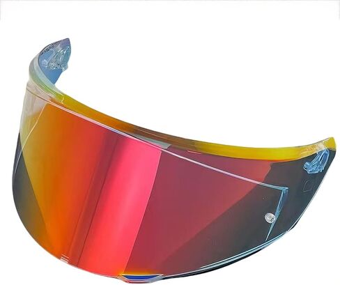 New K3 Visor Replacement Face Shield for AGV K3 Helmet DOT (E2206) Anti-Glare Tinted Visor Lens Only Compatible with Small, Medium, Large Sizes (Aurora Red) in Saudi Arabia