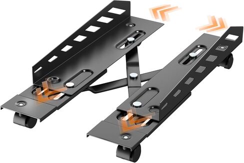 PUTORSEN Computer Tower Stand - Under Desk PC Stand for Floor with Rolling Caster Wheels, Adjustable CPU Tower Holder Fits Most PC Tower in Saudi Arabia