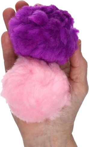 Essentials by Leisure Arts Pom Poms - Black -3" - 4 Piece pom poms Arts and Crafts - Colored Pompoms for Crafts - Craft pom poms - Puff Balls for Crafts in Kuwait