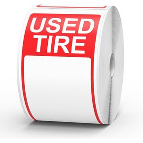 400 Pcs Used Tire Stickers 2.75" x 6" Large Sale Price Tags & Inventory Stickers for Wheels, Waterproof Adhesive Used Tire Labels with Writable Blank Space for Shops Resale Supplies in Saudi Arabia