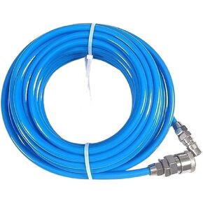 Air Compressor Hose - 10/20/30m Flexible Reinforced Hose with Fittings, Bend Restrictors, Industrial(30M 98.4FT) in Kuwait