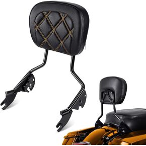 مسند ظهر PBYMT Passenger Sissy Bar، مسند ظهر سريع الفك قابل للفصل، مناسب لـ Harley Davidson Touring Road Glide Road King Street Glide Electra Glide 2009-2024 (أحمر) in Kuwait