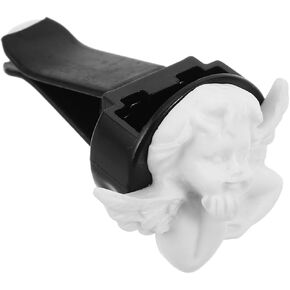 Luxshiny Angel Car Air Freshener Diffuser Vent Clip قابل للتعديل من الراتنج زينة عطر السيارة مع طبقة واقية للديكور الداخلي لرائحة السيارة in Saudi Arabia