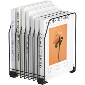 منظم ملفات للمكتب، فارز ملفات عمودي مكون من 7 أقسام، منظم حامل ورق، مجلد ملفات معدني قائم للمكتب والمنزل والفصول الدراسية، أسود (عبوتان) in Kuwait