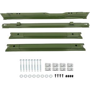 طقم SCITOO 4 قطع للسرير القصير 1999-2018 لملحقات Ford Truck Bed Rails طقم دعم الأرضية لاستبدال F81Z9911215BA (لF-250 F-350 F-450 Super Duty) in Kuwait