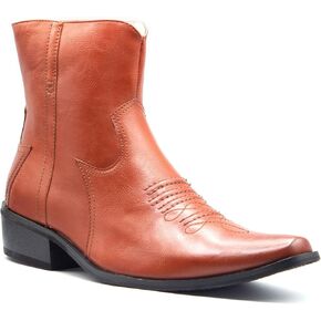Jazamé Men's Western Cowboy Boots Ankle High Riding Botas por Hombre Tall Embroidered Classic Dress Boot in Saudi Arabia