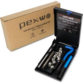 طقم إصلاح خيط هيليكويل M6×1.0، أداة إصلاح الخيط مع لقمة مثقاب HSS وإدراج خيط، طقم تثبيت إصلاح الخيط المتري لإعادة خيوط الخيوط الداخلية مع حقيبة حمل in Kuwait